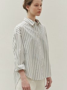 Seer stripe shirts (white-blue)