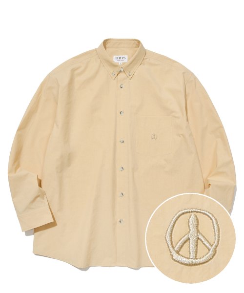 MUSINSA | PHYPS PHYPS® SOLID ONE POCKET SHIRT BEIGE