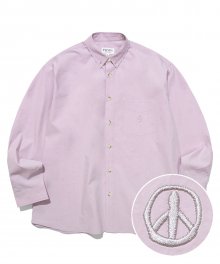 SOLID ONE POCKET SHIRT PURPLE