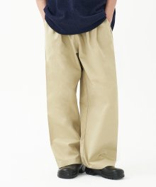 Comfortable Over Wide Chino Pants_Beige