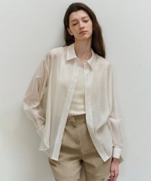 Leeway silk shirt (ivory)