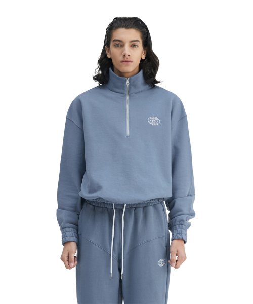 아트 오브 필드(ART OF FIELD) ESNTIAL HALF ZIP-UP - PALE BLUE - 사이즈 & 후기 | 무신사