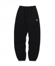 WAVE logo jogger pants - BLACK