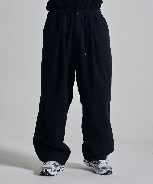 Широкие спортивные брюки-баллоны (Black)