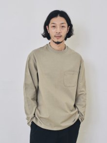 US TEE LONG 우리긴팔 (Light Khaki)