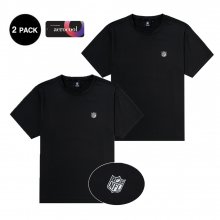 엔에프엘 S/S 2팩 티셔츠 BLACK