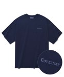 커버낫(COVERNAT) 피그먼트 스몰 어센틱 로고 티셔츠 인디고