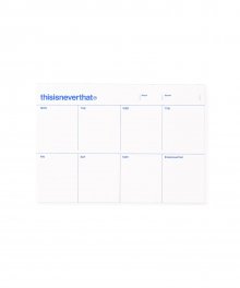 (SS22) Weekly Planner Pad White