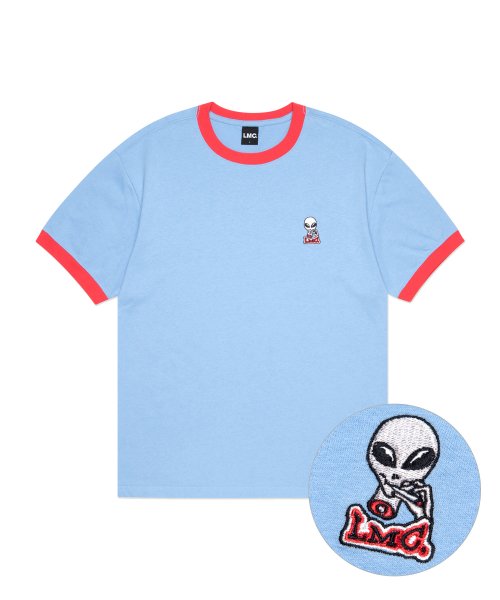 엘엠씨(LMC) LMC SMOKING ALIEN RINGER TEE ash blue - 29,400 | 무신사 스토어