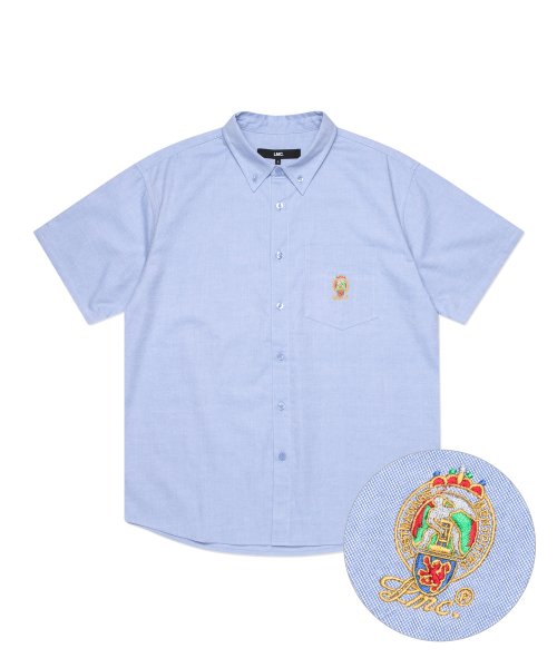 ★2022SS新作★LMC★OXFORD SHORT SLV SHIRT LMC LMC OXFORD SHORT SLV SHIRT white | International Store