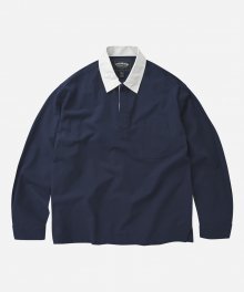 RUGBY PULLOVER SHIRT _ NAVY
