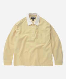 RUGBY PULLOVER SHIRT _ PASTEL YELLOW