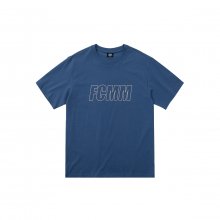 리니어 로고 티셔츠 - 라피스 블루