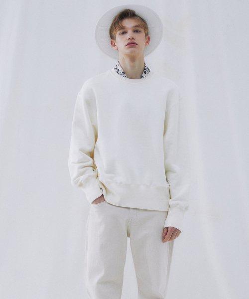 ESSENTIAL WAPPEN POINT STANDARD FIT SWEAT топ (CREAM)