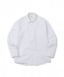 시티보이 오버핏 옥스포드 셔츠 - WHITE