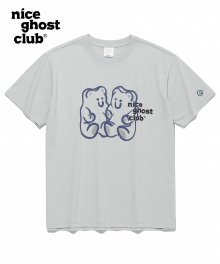 구미베어&로고 티셔츠_라이트그레이(NG2CMUT506A)
