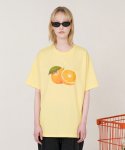 어널로이드(UNALLOYED) 오렌지 티셔츠 / 라이트 옐로우