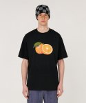 어널로이드(UNALLOYED) 오렌지 티셔츠 / 블랙