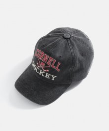 Cornell Washed Cap Charcoal