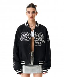 Badee Varsity Baseball Jacket Black