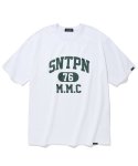 세인트페인(SAINTPAIN) SP SNTPN 로고 티셔츠-화이트