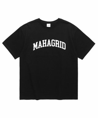 마하그리드(MAHAGRID) VARSITY LOGO TEE BLACK(MG2CMMT501A) 상품 이미지