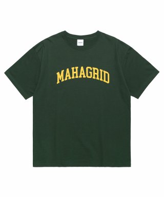 마하그리드(MAHAGRID) VARSITY LOGO TEE GREEN(MG2CMMT501A) 상품 이미지