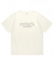 THIRD LOGO TEE CREAM(MG2CMMT508A)