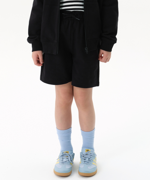 무신사 스탠다드 키즈(musinsastandardkids) 베이식 스웨트 쇼츠 [블랙]