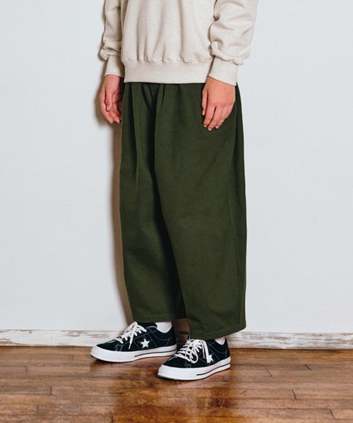 MUSINSA | CONICHIWA BONJOUR Easy Wide Balloon Pants (Olive)