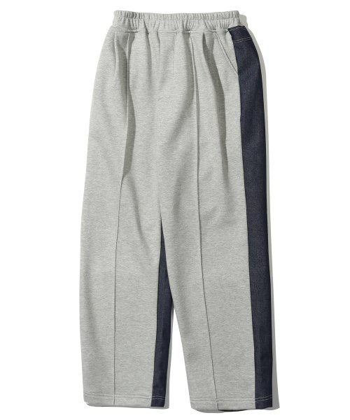 Denim Sweatpants, Melange Gray