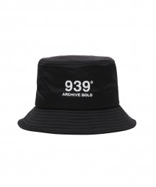 939 LOGO BUCKET HAT (BLACK)