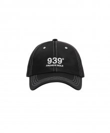 939 LOGO 6-PANNEL CAP (BLACK)