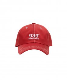 939 LOGO 6-PANNEL CAP (RED)