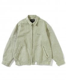 Linen Cotton Zip Jacket Beige