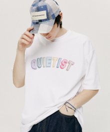 QT 레인보우 티셔츠-화이트