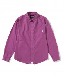 Multi Colored Button Plain Shirts Violet