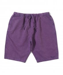 Cotton Linen Easy Shorts Purple