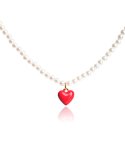 티오유(TOU) HL30_Red heart point pearl necklace