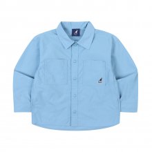 투 포켓 숏 슬리브 셔츠자켓 OB 0013 블루