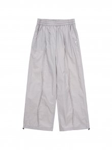 PINTUCK JOGGER BANDING PANTS IN LIGHTGREY