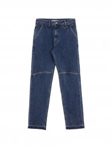 KNEE LINE DENIM PANTS IN BLUE