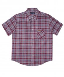 Pansy Half Shirt - Burgundy