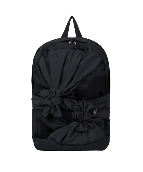MUSINSA | IUGAMAKARAS Knotted Backpack Type A (Black)
