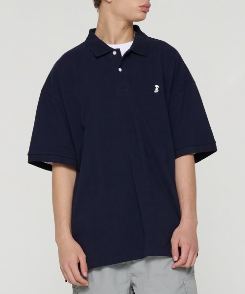 Пике-футболка Giant Fit (Navy)