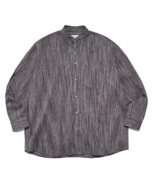 ONE POCKET LINEN SHIRT BROWN