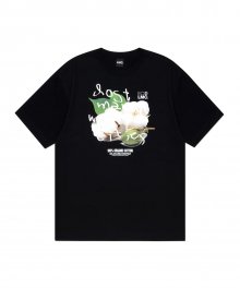 LMC COTTON FLOWER ORGANIC TEE black