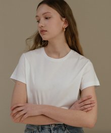 Basic cotton T-shirt [4color]