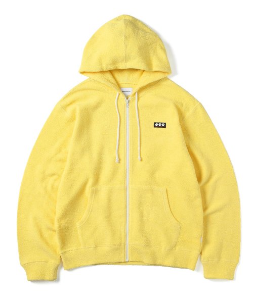 MUSINSA | thisisneverthat® Terry Full Zip Hoodie Lemon