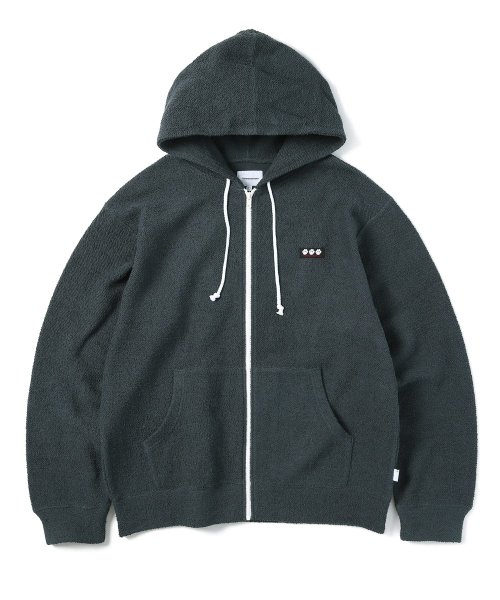 MUSINSA | thisisneverthat® Terry Full Zip Hoodie Charcoal